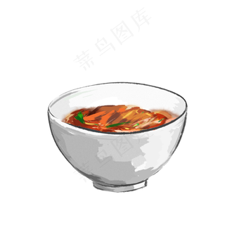 传统美食红烧牛肉面,免抠元素