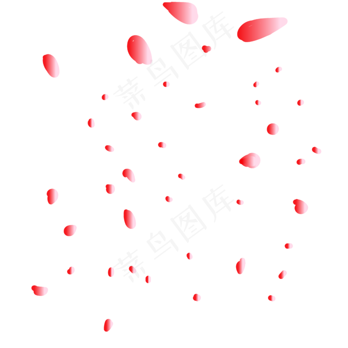 创意合成效果红色的红玫瑰花瓣(2000X2000(DPI:300))ai矢量模版下载