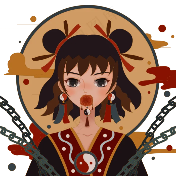 中国风国潮段子搞笑幽默戏曲中国(3500X3500(DPI:300))psd模版下载