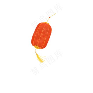 元宵节水彩风灯笼PNG,免抠元素