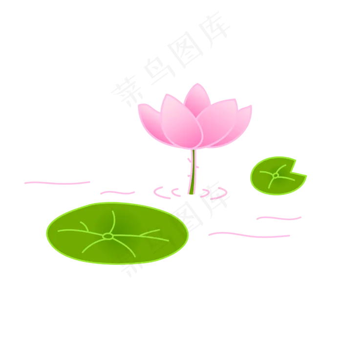 矢量荷花商用元素(2000X2000(DPI:150))ai矢量模版下载