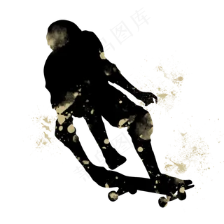 开学季滑板社团招新剪影,免抠元素