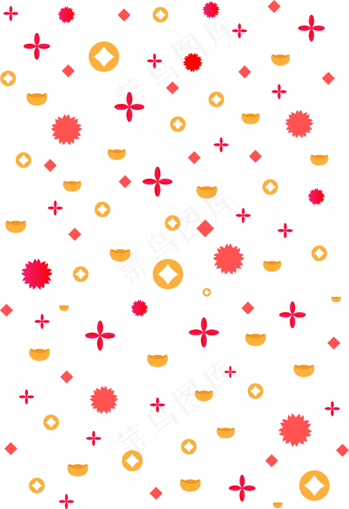 2020鼠年新年底纹,免抠元素(3448*5027px 300 dpi )ai矢量模版下载