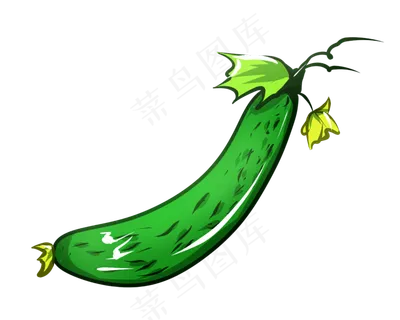 可爱蔬菜黄瓜