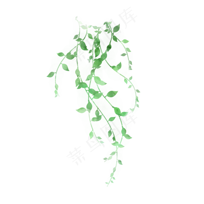 小清新藤蔓树叶免抠(2000X2000(DPI:300))psd模版下载