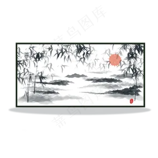 手绘水墨中国风装饰画