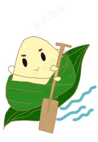 创意粽子赛龙舟划船端午节