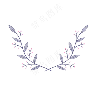 好看的紫灰色橄榄叶