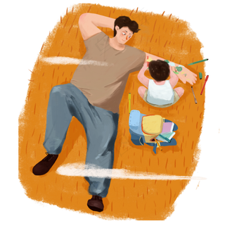 父亲节父爱如山聊天