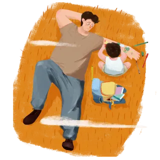 父亲节父爱如山聊天