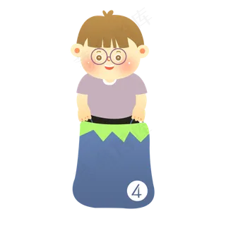 六一儿童节玩布袋游戏