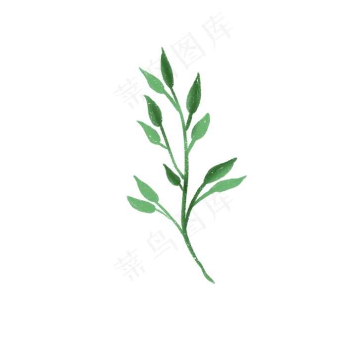 春天植物绿叶下载(2000X2000(DPI:300))psd模版下载