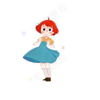 61六一儿童节童年卡通儿童形象女�,免抠元素