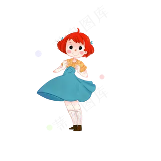 61六一儿童节童年卡通儿童形象女�,免抠元素