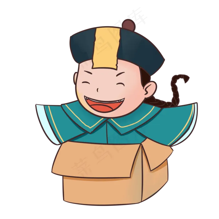 中元节小僵尸,免抠元素