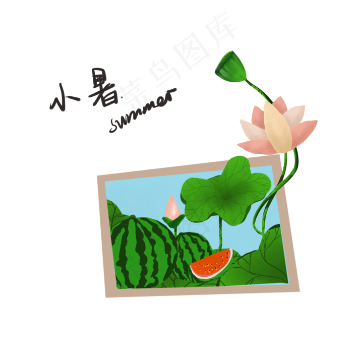 二十四节气小暑夏天西瓜