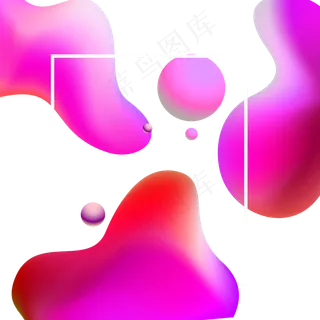 618彩色流体渐变618炫彩流