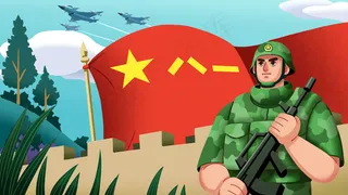 八一建军节军人保卫祖国战机