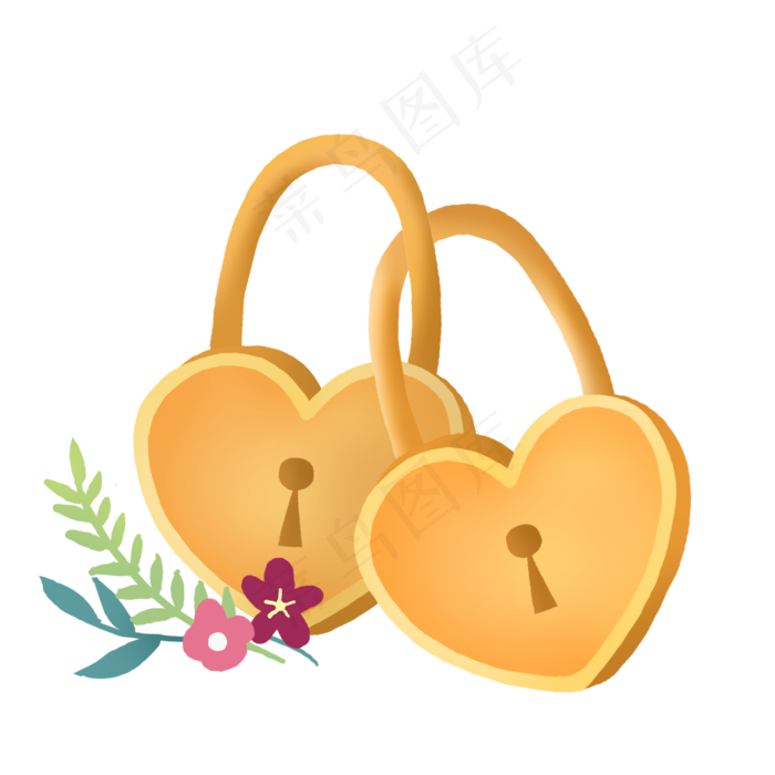 情人节马卡龙色系PNG免抠素材