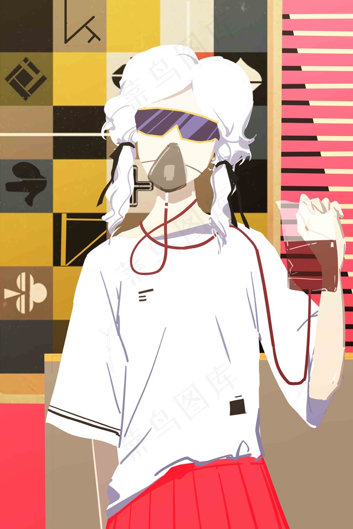 潮流街头文化涂鸦国潮非主流喷壶涂鸦