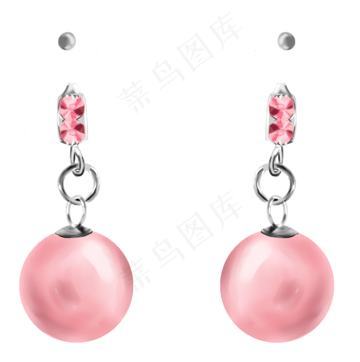 手绘耳环饰品装饰元素