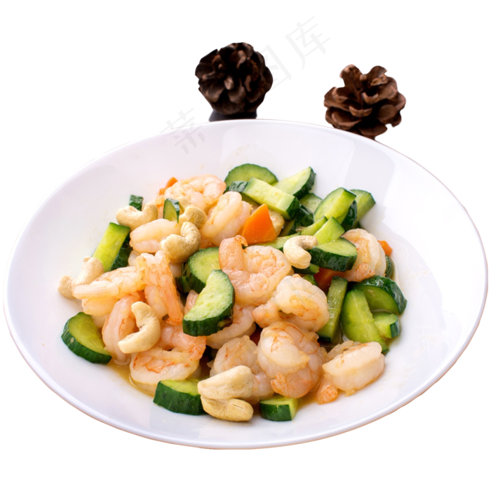 美食美味黄瓜虾仁,免抠元素(2000*2000px 300 dpi )psd模版下载