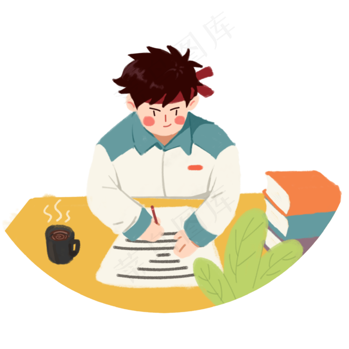 考试高考中考学生,免抠元素(3000*3000px 300 dpi )psd模版下载