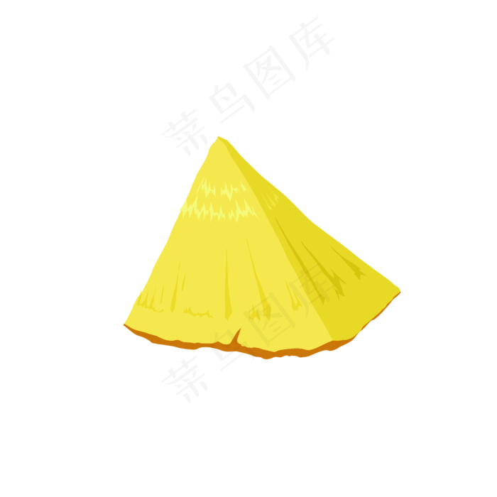 菠萝切开手绘(2000X2000(DPI:300))psd模版下载