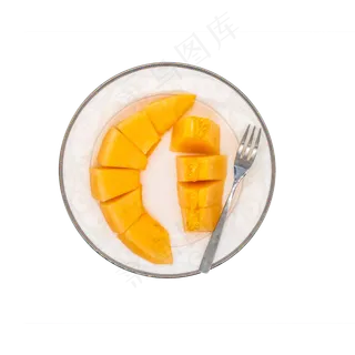 黄色哈密瓜摆盘