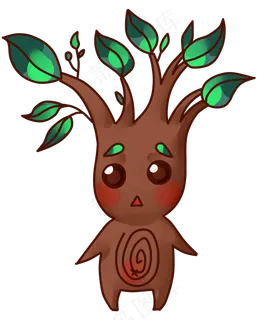 童话世界树妖精灵,免抠元素