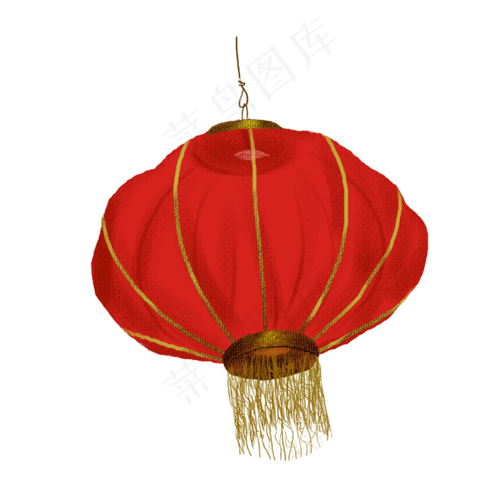 喜庆中国风大红灯笼PNG图片,免抠元素