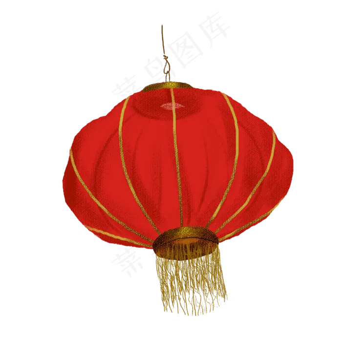 喜庆中国风大红灯笼PNG图片,免抠元素(3000X3000(DPI:72))psd模版下载