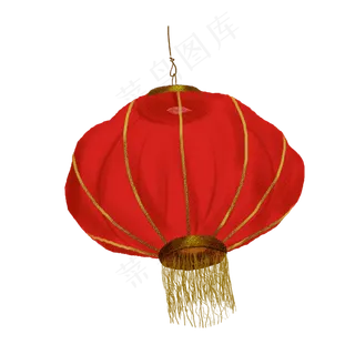 喜庆中国风大红灯笼PNG图片,免抠元素