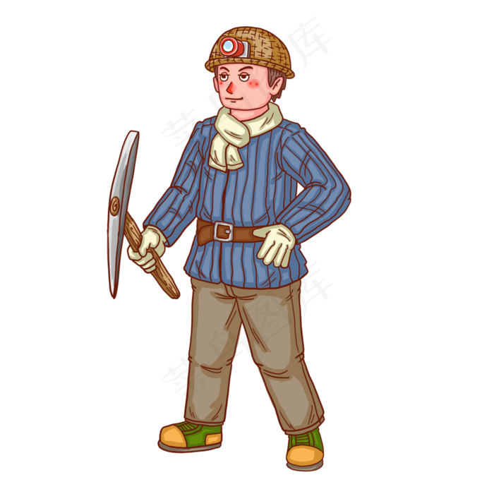 五一劳动节人物男煤矿工人