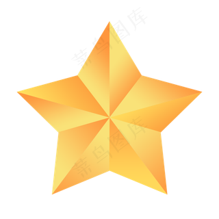 手绘风建军节建党节五角星