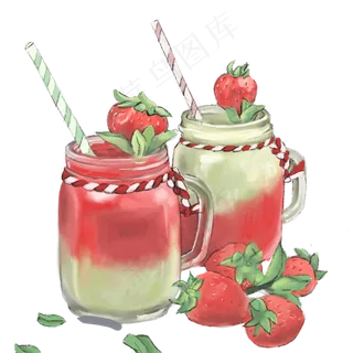 大暑小暑清凉消暑卡通风格矢量图