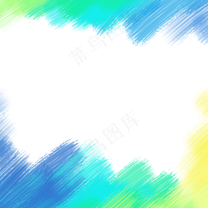 油画水彩风边框PNG免抠图(2000X2000(DPI:400))psd模版下载