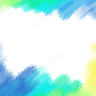 油画水彩风边框PNG免抠图