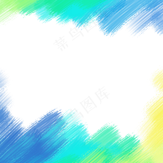 油画水彩风边框PNG免抠图