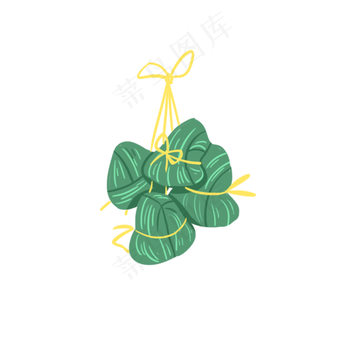 端午节捆粽子PNG素材