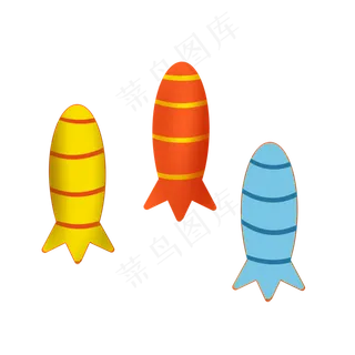 儿童节简笔画火箭手绘