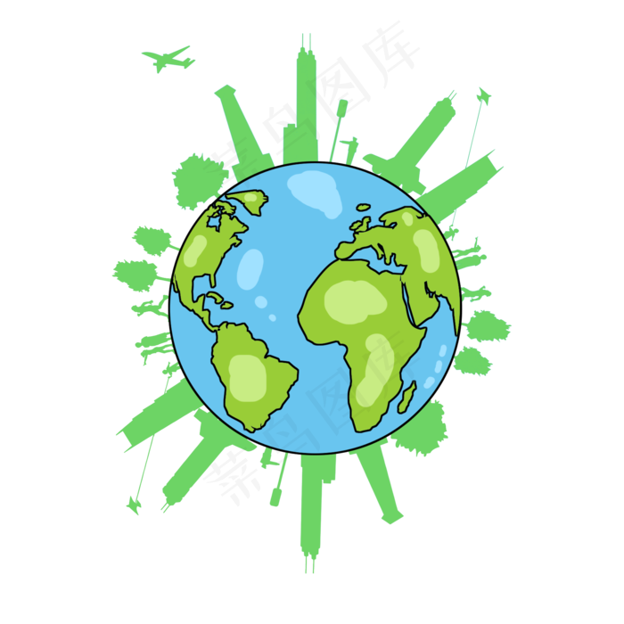 绿色地球日保护地球
