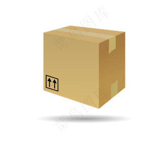 618购物节物流箱矢量图