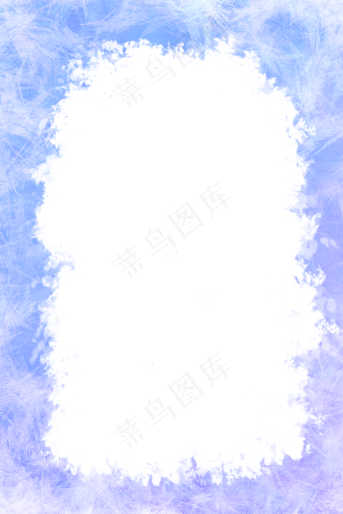 冰纹冰花冰雪边框