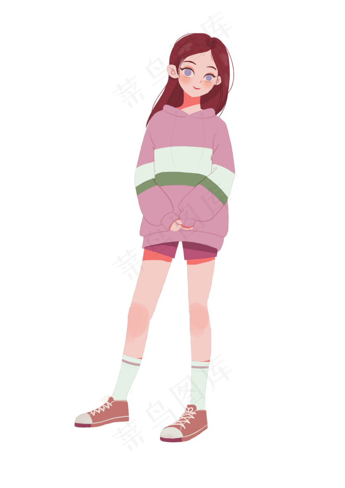 女神节女王节38女生节少女运动穿,免抠元素