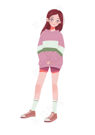 女神节女王节38女生节少女运动穿,免抠元素