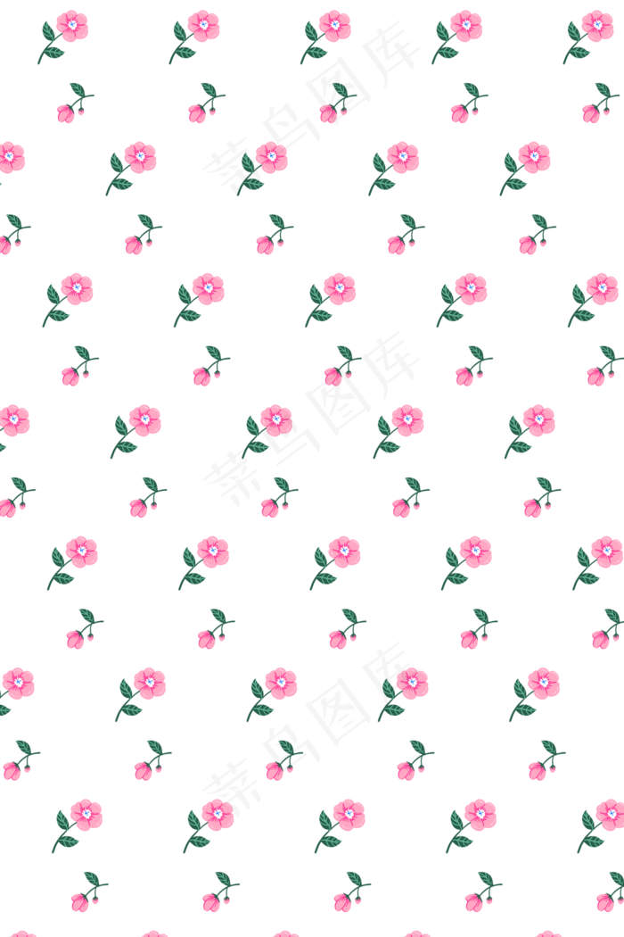 粉色花朵平铺底纹(2000X3000(DPI:300))psd模版下载