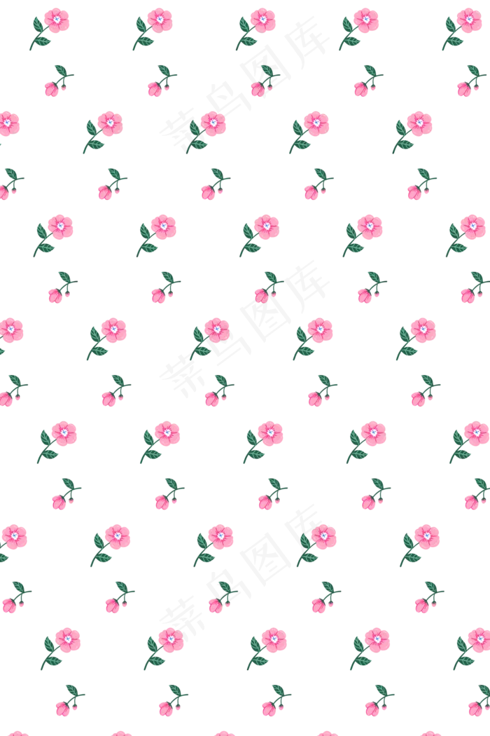 粉色花朵平铺底纹(2000X3000(DPI:300))psd模版下载