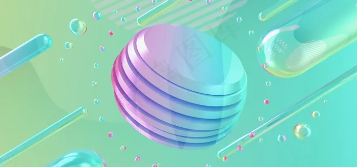 C4D金属箔风格(1920*900px 	       )