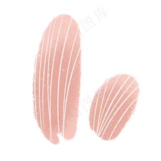 浅色用于点缀的卡通树叶